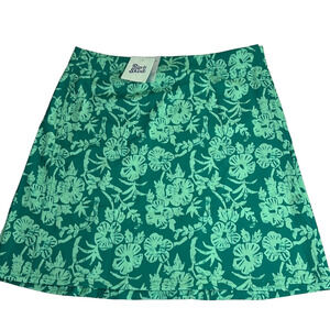 RipSkirt Hawaii Hibiscus green wrap round skirt medium